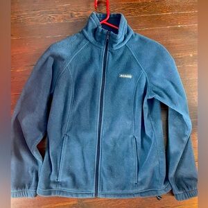 Blue Fleece Columbia Zip-up Jacket - L